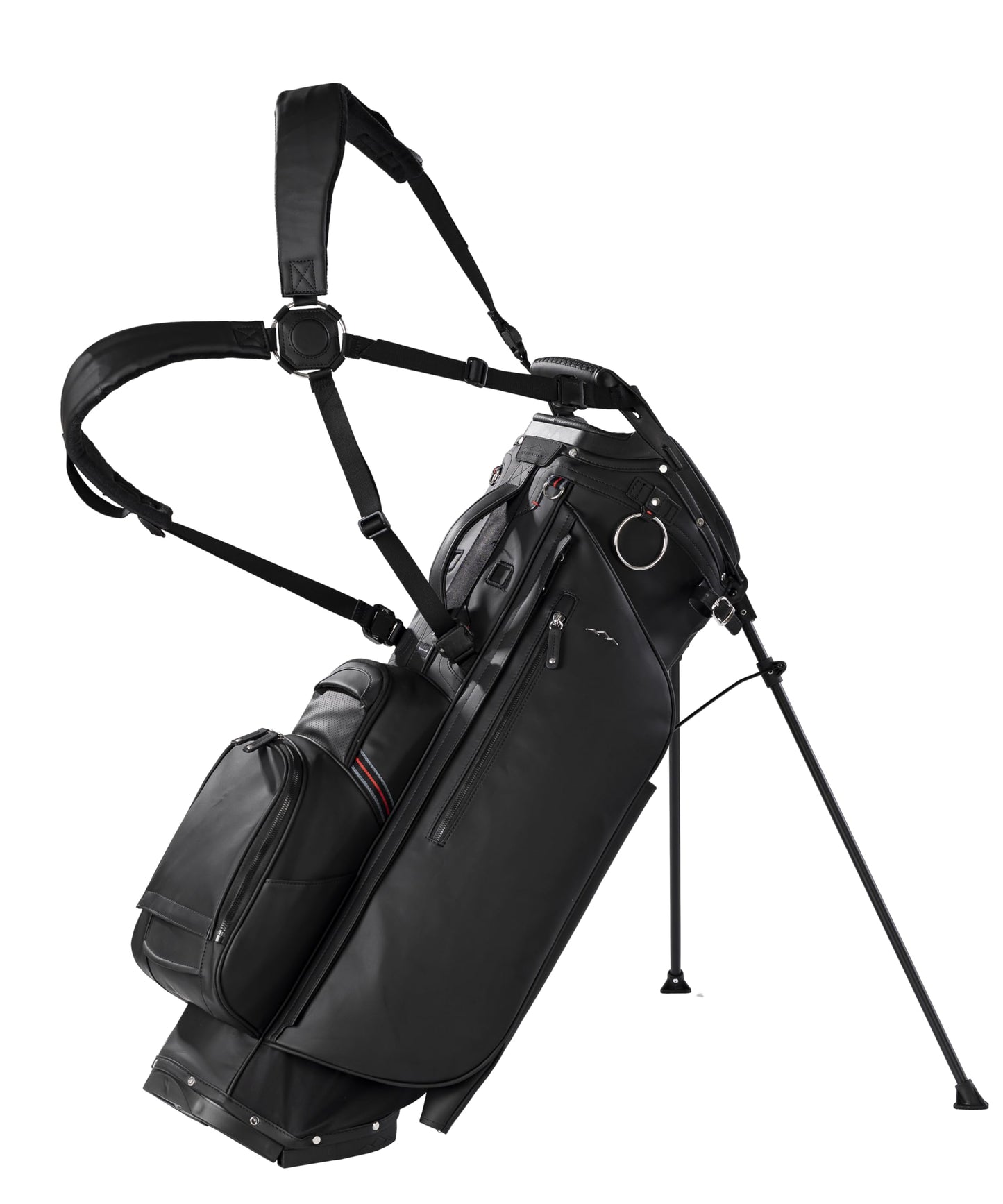 Sun Mountain Men's Matchplay LS Lightweight Stand Golf Bag 14-Way Top - 9 Pockets, Dual Strap System, Push & Electric Cart Compatible Compression Base, 2025 Model - Black