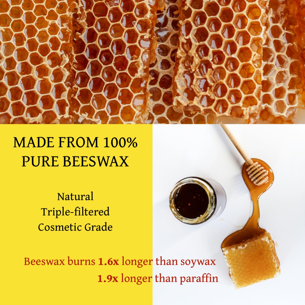 RUTH & ROSE Coffee Shop Scented Candle, 100% Beeswax Candle for Home, 8oz, +65 Hours Burn Time, Aromatherapy Non Toxic Candles, Gift for Women & Men, Made in USA, Perfect for Travel or Gifting