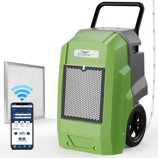 ALORAIR 180 Pints Commercial Dehumidifier with Pump Drain Hose, Smart Wi-Fi Dehumidifier for Large Basement, Industrial or Commercial Space, Smart Wi-Fi, 5 Years Limited Warranty