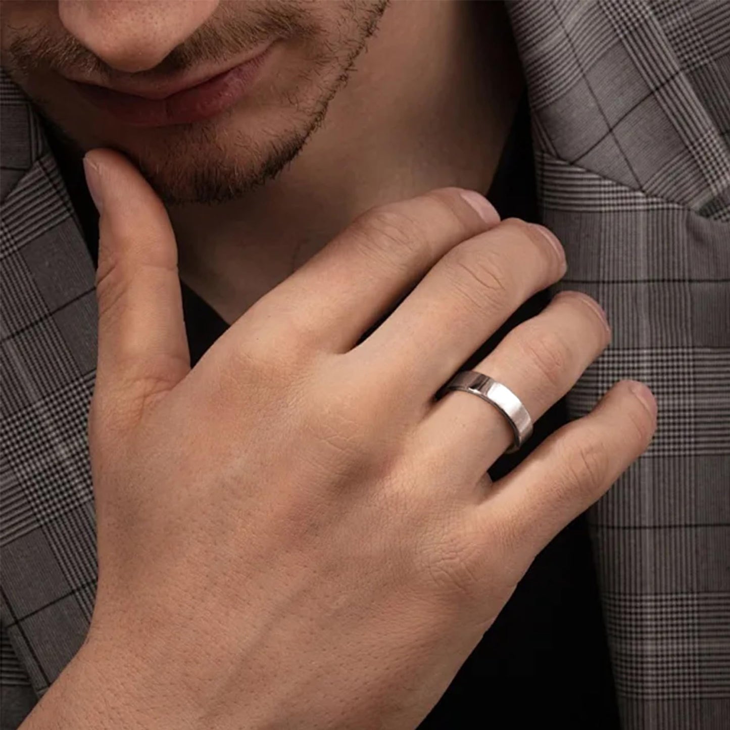 STARCHENIE Solid 925 Sterling Silver Ring for Men & Women 5mm High Polish Wedding Band Size 7