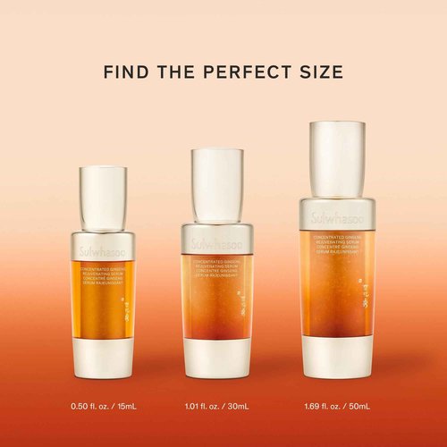 Sulwhasoo Concentrated Ginseng Renewing Serum Mini: Hydrates, Visibly Firm, Smooth, and Improves Look of Firmness & Elasticity, 0.50 fl. oz.