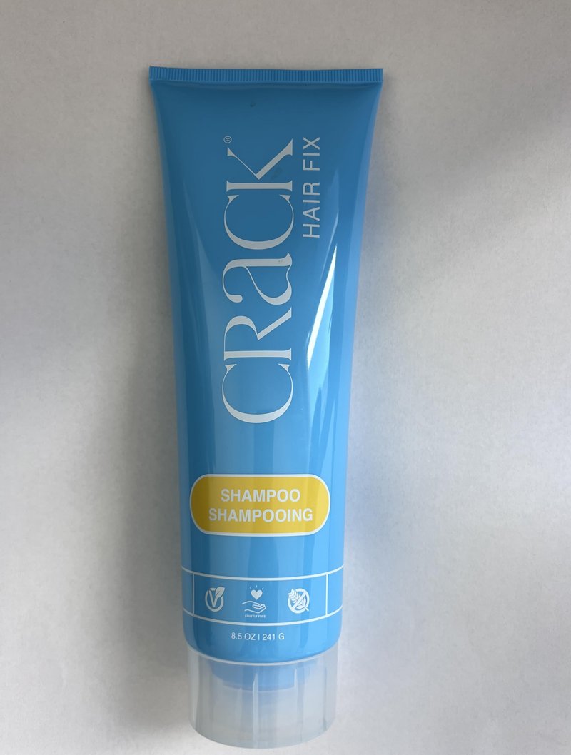 Crack HAIR FIX Shampoo with Twist Bottle | Moisturizing & Strengthening Sulfate-Free Formula | Protects Against Dryness, Reduces Breakage & Restores Shine | 8.5 Oz / 241 G