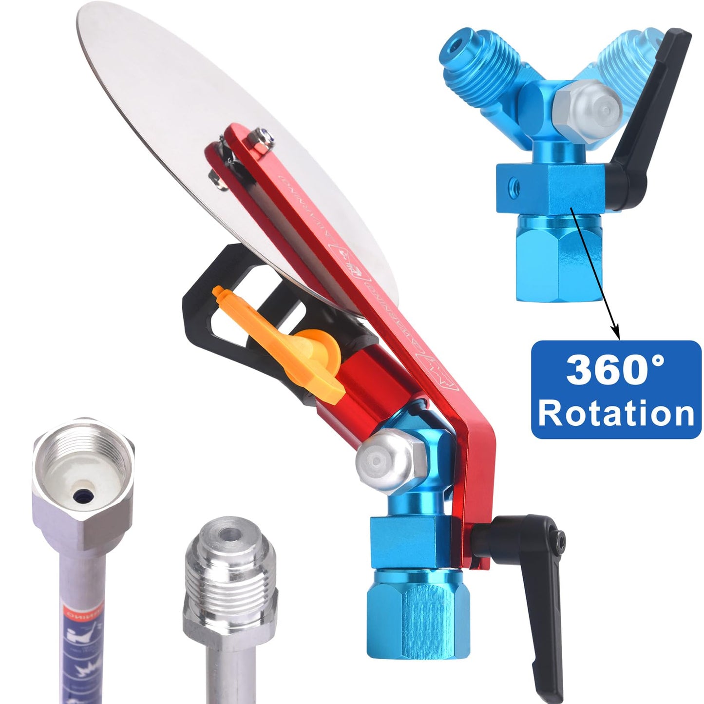 JWGJW Airless Spray Gun Guide Accessory Tool w/ 517 Tip 10 Inch Airless Extension Pole,Spray Guide Painting Tool for Graco Titan Airless Paint Sprayer Gun.