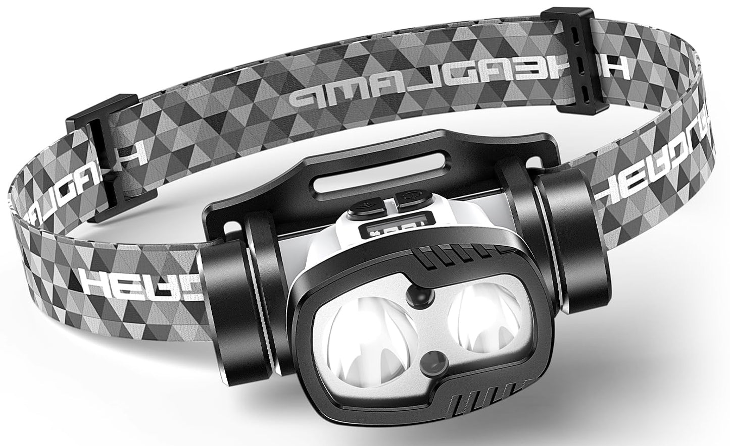 JAMPNMA Rechargeable LED Headlamp 3000 High Lumens,9 Modes 60H Long Lasting, Motion Sensor IPX6 Waterproof Bright Head Light,for Outdoor Camping Hiking Running Fishing