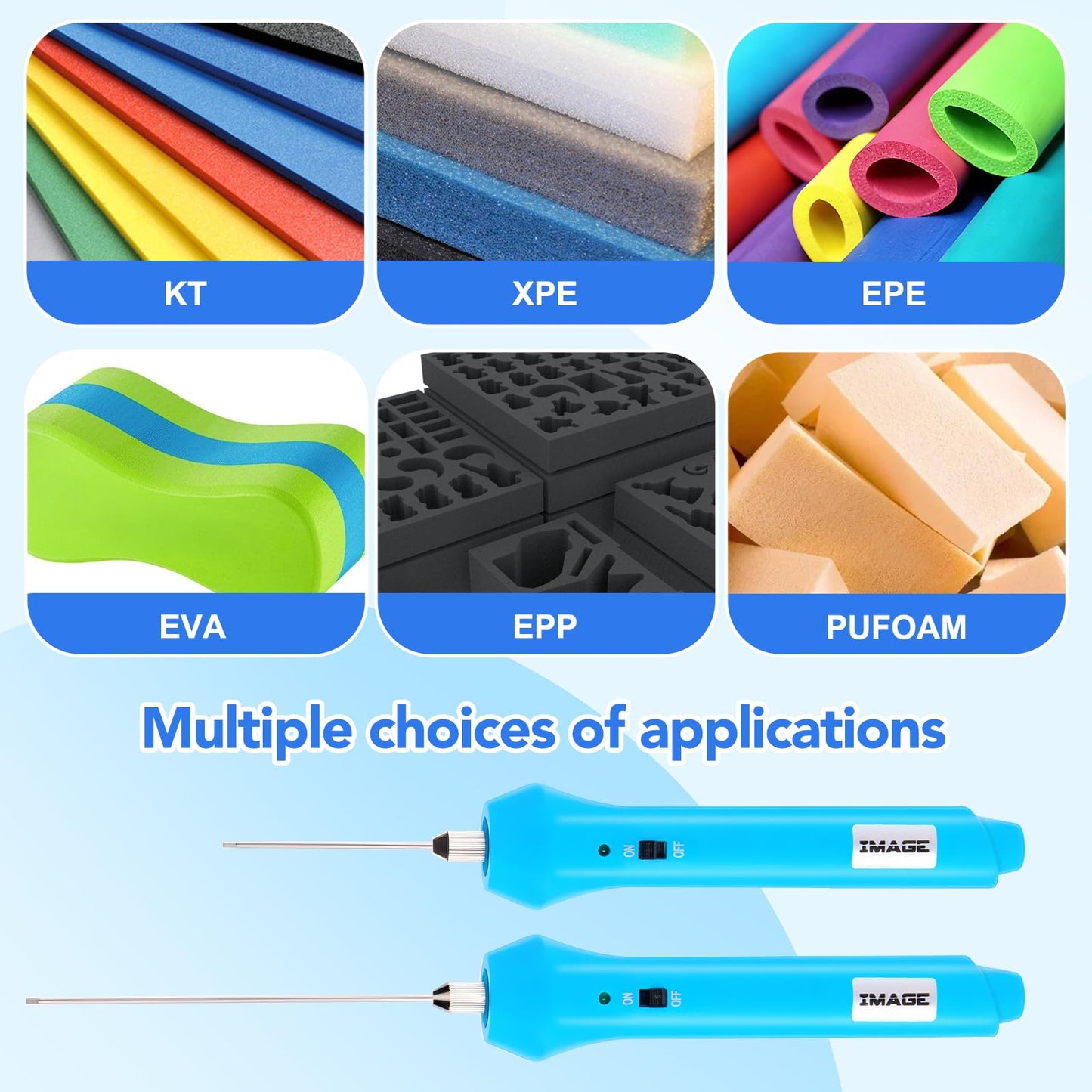 Electric Hot Wire Foam Cutter Tool with Light Indicator, 110-220V 24W, 2 Needles & Heat-Insulated Handle for Styrofoam Cutting, Arts and Crafting, Max Temp 740°C/1364°F