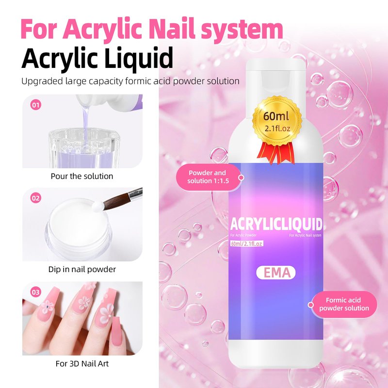 Acrylic Nail Kit With Everything For Beginners -Nail Kit Acrylic Set Nail Polish Kit With U V Light And Drill for women Home Salon