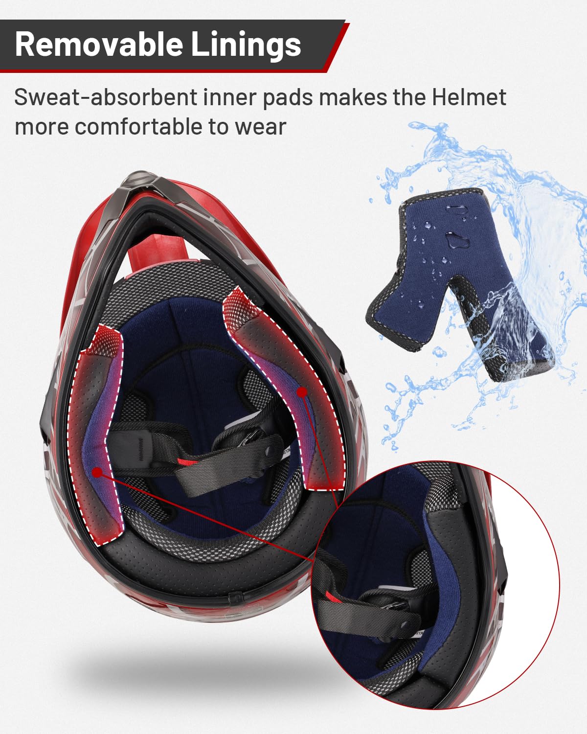 OUMURS DOT Youth Dirt Bike Helmet,Kids ATV Helmets with Gloves Goggles for Youth Boys Girls 5-14 Ages,Four Wheeler Helmet Kids Motocross BMX MX UTV Snowmobile Go Kart Full Riding Racing Skateboard