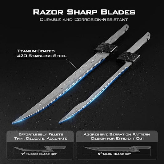 KastKing Cordless Electric Fillet Knife Speed Demon Pro 7" & 9" Blades