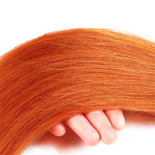 Giginger Brazilian Human Hair Bundles 18 20 22 inch Orange Straight Bundles 350 Color Ginger Orange Unprocessed Virgin Quick Weave Hair for Black Women