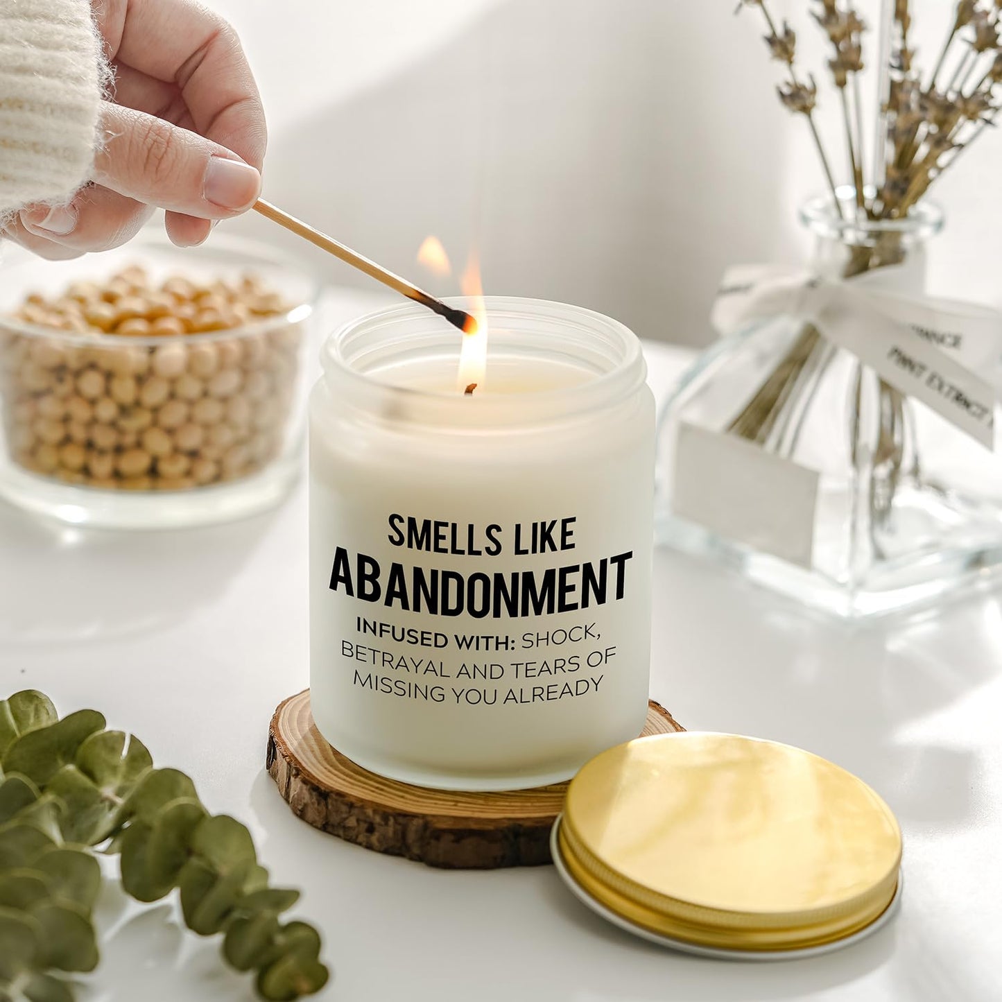 Farewell Gifts for Coworkers – Funny Leaving Gift Ideas for Retirement Moving Away Going Away Goodbye New Job, Miss You Candle for Women Female Men Boss Friends Work Bestie Neighbor (Lavender)