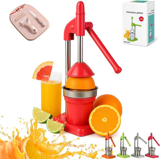 Effective Cast Iron Juicer Hand Press, Heavy Duty Manual Juicer Hand Press Cast Iron, Stainless Steel Lemon Squeezer for Home and Kitchen