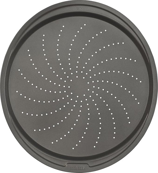 GoodCook Everyday Nonstick Steel Pizza Crisper, 13-Inch, Gray
