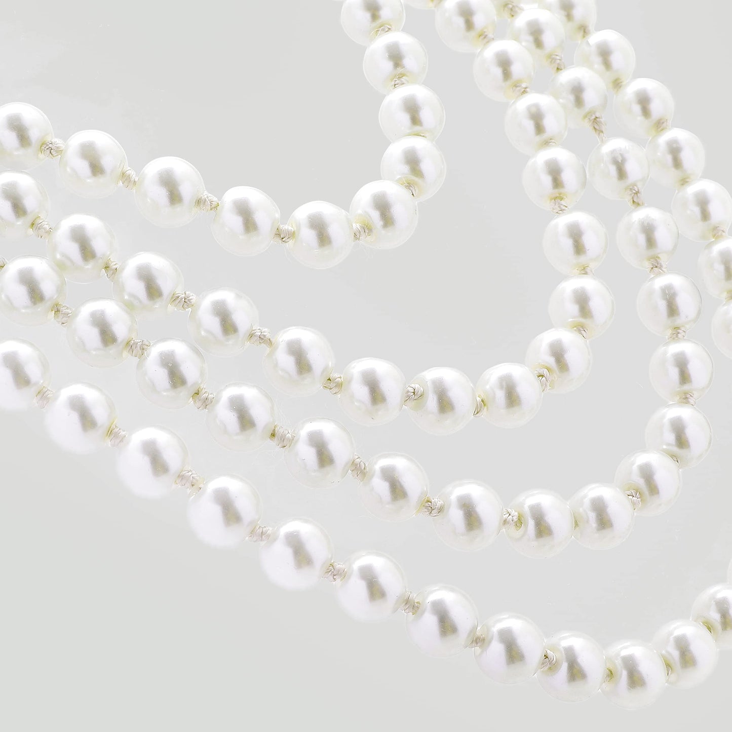 BABEYOND Long Pearl Necklace Faux Pearls Necklace Set Beaded Long Pearls Necklace 1920s Gatsby Costume Jewelry