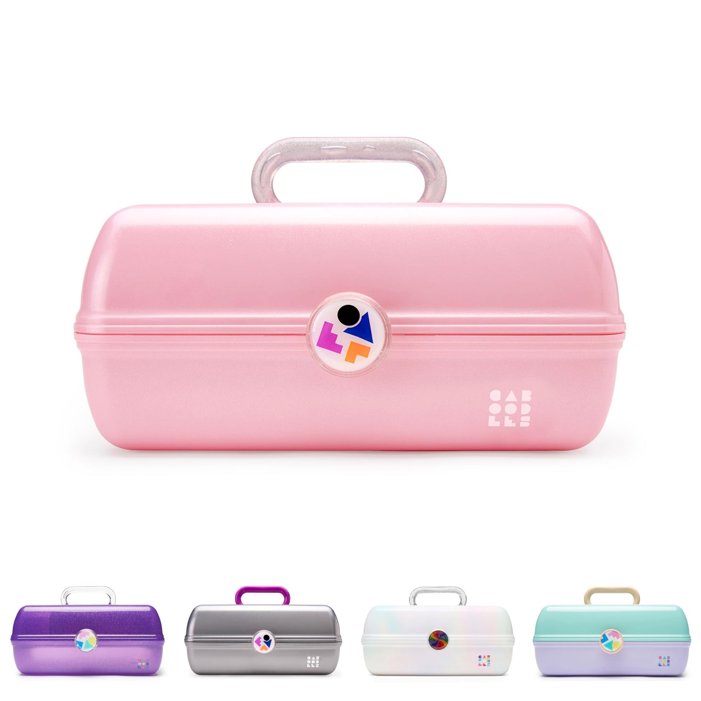 Caboodles Twilight Disco - On-the-go Girl Costmetic Organizer Make-up & Accessory Carry Case, Pink Sparkle
