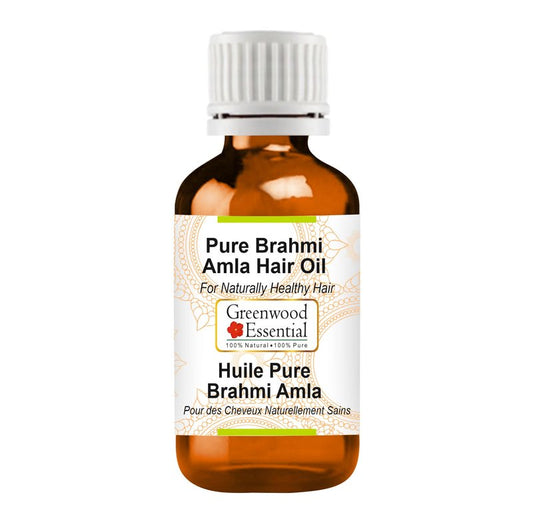 Greenwood Essential Amla Oil (Emblica officinalis) | Infused | Pure | Non-Sticky | Lightweight | for Hair Care Routines | Men & Women | Traditional Use | Natural | 100ml (3.38 oz)