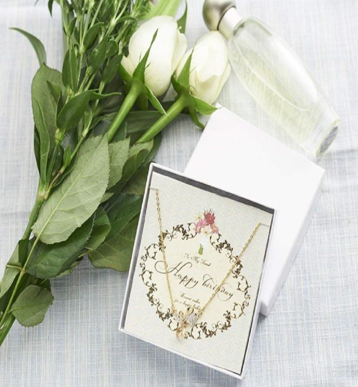 RJ Displays 6 Pack Cotton Filled White Color Paper Cardboard Jewelry Necklace Bracelets Watch Gift and Retail Boxes Size 7 1/8" x 5 1/8" x 1 1/8" Inch (White)