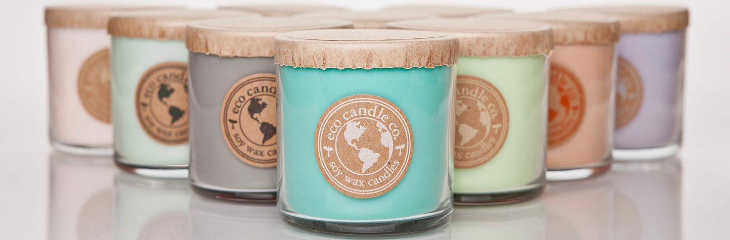 ECO CANDLE CO. Recycled Candle, Snowflakes, 6 oz. - Scents of Winter, Flowers, & Mint - 100% Soy Wax, No Lead, Kraft Paper Label & Lid, Hand Poured, Phthalate Free, Made from Midwest Grown Soybeans
