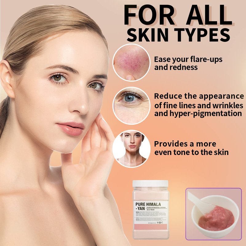 Nielies Cherry & Pure Himala Yan Jelly Mask, Jelly Mask for Facials Professionals, Jelly Face Mask, Vajacial mask