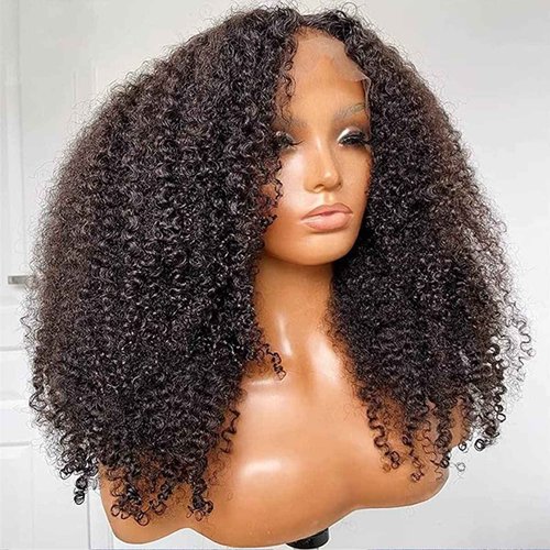Skouty 24 Inch Kinkycurly Wig Human Hair 13x4 Lace Front Wigs 180 Density Glueless Wigs Human Hair Pre Plucked Brazilian Kinky Straight Wig Lace Frontal Wigs for Black Women Virgin Human Hair