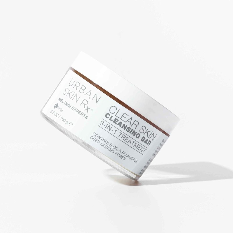 Urban Skin Rx Clear Skin 3-in-1 Daily Treatment Cleansing Bar, Exfoliator + Clarifying Mask, Reduces Excess Oil, Clears Clogged Pores, Improves Appearance of Blemishes & Prevents Breakouts, 3.7 Oz