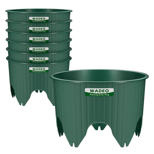 7 inch Planting Grow Rings, 6 PCS Plant Rings for Outdoor Plants, Perfect for Deep Root Watering Veggies Herbs and Flowers