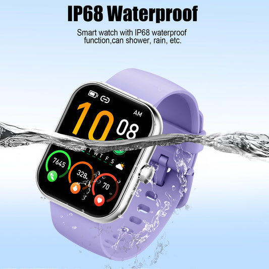 2026 Smart Watch for Men Women (Answer/Make Call), 1.96" HD Fitness Tracker Running Watch,IP68 Waterproof,Pedometer, Sleep/Step/Activity/Heart Rate Monitor,110+ Sport Mode Smartwatch for Android Phone