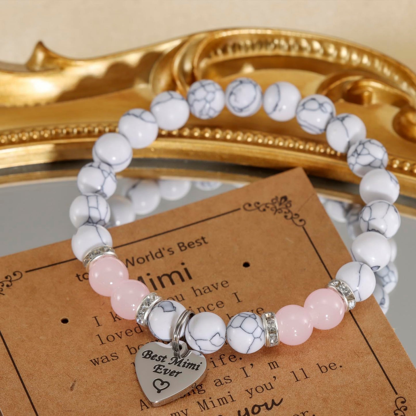 Kivosliviz Mimi Jewelry for Women Gifts from Granddaughter Best Grandma Mothers Day Mimi Bracelet