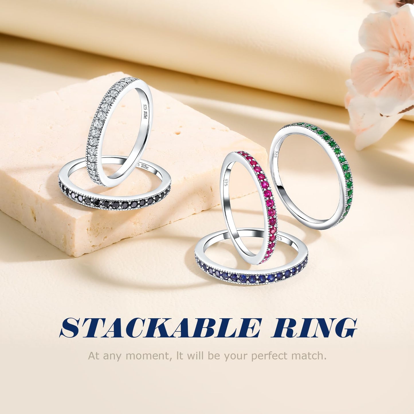 AGRULE 1.7mm Width Wedding Anniversary Band 925 Sterling Silver White Gold Plated VVS1 D Color Moissanite Rings for Men Women, Size 10