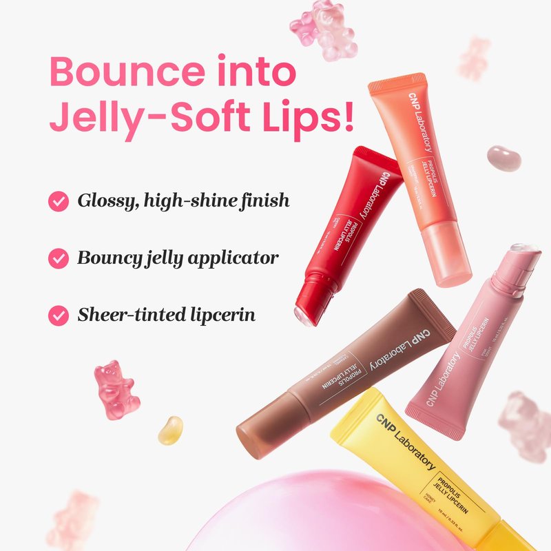 CNP Propolis Jelly Lipcerin™ - Hydrating Lip Balm & Gloss with Manuka Honey + Hyaluronic Acid, Korean Skincare, 0.3 fl.oz.