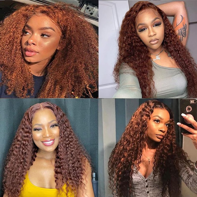 Labamiya Human Hair Bundles 14 16 18 Inch Blonde Light Brown 30# Jerry Curly Bundles Human Hair 12A Unprocessed Soft Sewn In Quick Weave Hair for Black Women