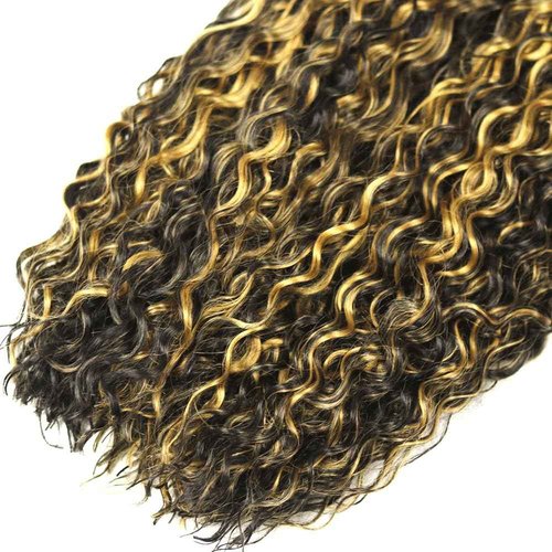 Habiliana Bundles Human Hair 24 26 28 Inch Jerry Curly P1B/27 Human Hair Bundles 12A Unprocessed Brazilian Virgin Quick Weave Hair Extensions for Black Women