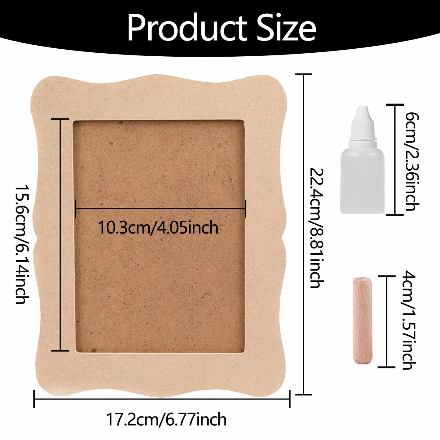 WOOPSOO Diy Picture Frame kit Handmade Shell Fragment Decoration Picture Frames Family Gifts Crafts Photo Frame for Kid 7 inch Wooden Picture Seashell Frames for Crafts Birthday Party