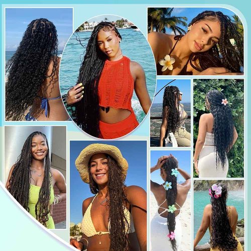 Ombre Braiding Hair Human Braiding Hair for Boho Braids Human Hair 20 Inch 6 Bundles/Pack 150g Deep Wave Bulk Human Hair for Braiding Curly Knotless 12A Brazilian Virgin Ombre Balayage 4/27
