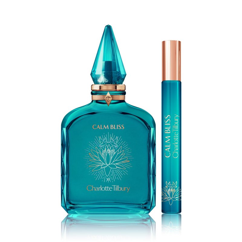 Charlotte Tilbury Calm Bliss Eau De Parfum - Pheromone Enhancing Floral Perfume Enriched with Naturally-Derived Oils - Long-Lasting Scent with Notes of Neroli Oil, Watery Accord & Lavandin Oil (100ml)