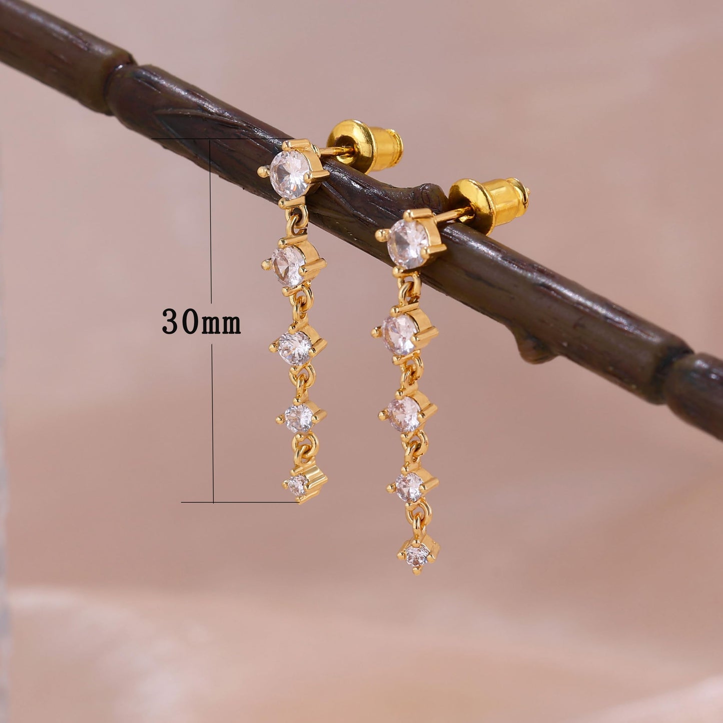 SELFROSE Gold Plated Earrings for Women,Hypoallergenic Prom Wedding Statement Earrings for Women Trendy Prom Jewelry