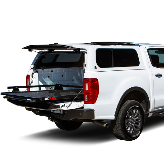 BEDSLIDE Classic (58" X 39") | 10-5839-CLB | Durable Sliding Truck Bed Cargo Organizer | Made in The USA, 1,000 lb Capacity (Black))