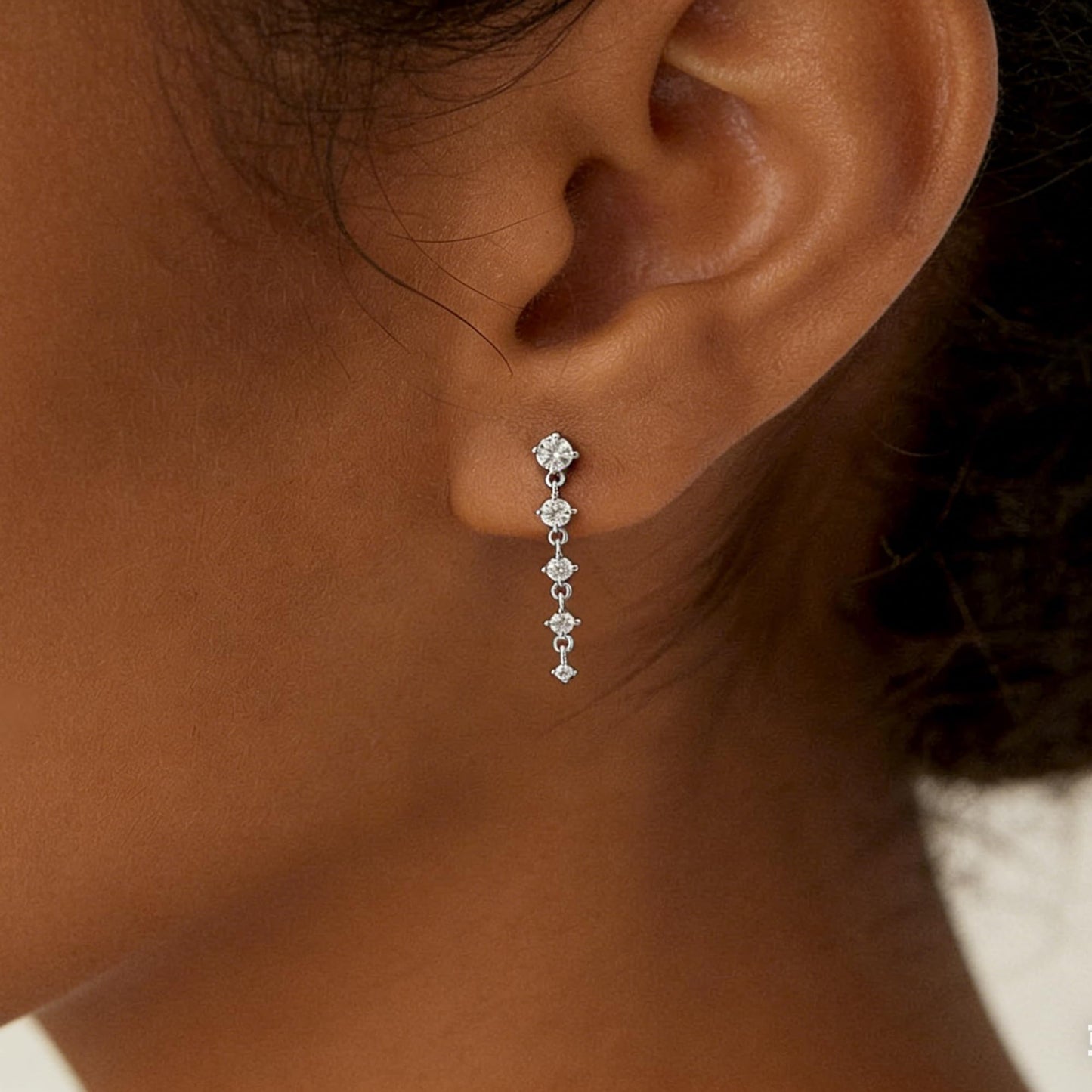 Solistra Silver Dangle Earrings for Women Trendy Diamond Drop Earring Hypoallergenic Earrings for Women Wedding Jewelry Valentines Day Gifts for Her