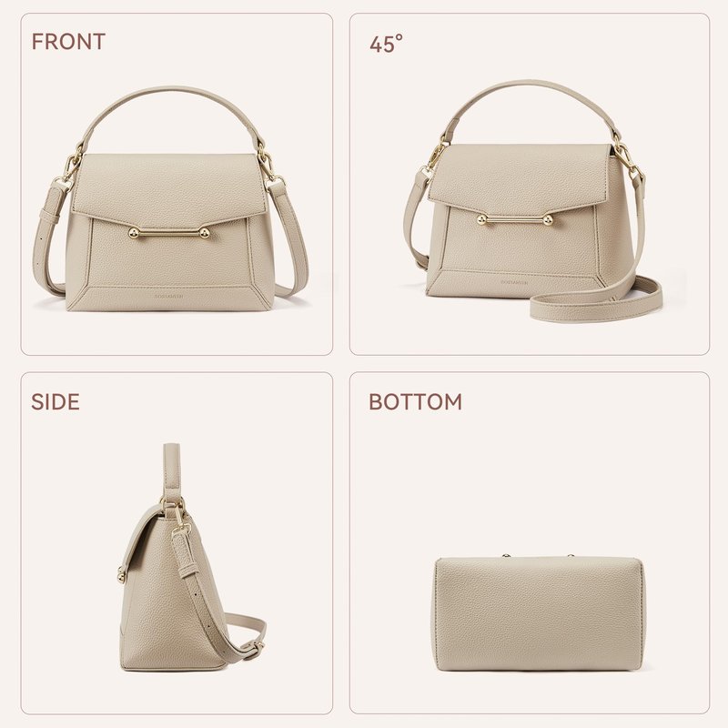BOSTANTEN Crossbody Bags for Women Vegan Leather Small Purse with Top Handle Shoulder Handbags for Everyday Use