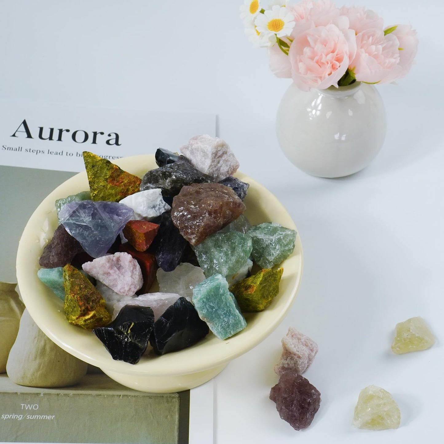 Raw Crystals, Large 1.2-2.0" Healing Crystal Natural Rough Stones for Intuition,Chakra,Meditation,Decoration,Polishing,Energy Work (Obsidian, 3.5oz-1.2-2.0"raw Crystals)