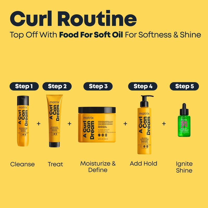 Matrix A Curl Can Dream Rich Mask, Hydrating & Deep Conditioning Leave-In Mask, Curly & Coily Hair, Sulfate & Paraben-Free, Preserves Curl Pattern