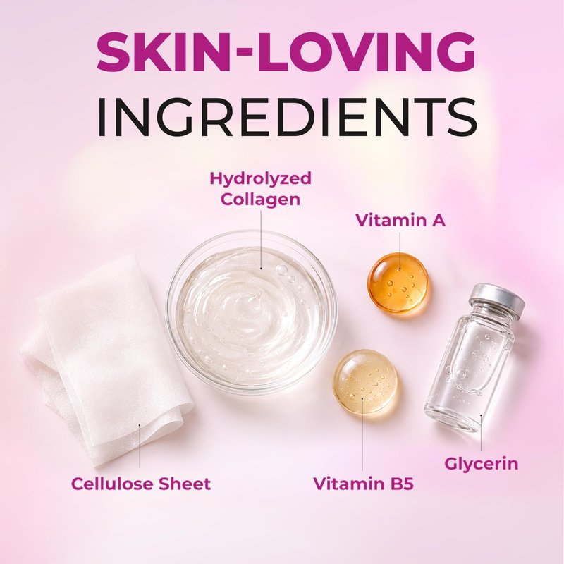 LIVAURA Retinol Anti-Aging Sheet Mask – Hydrating Collagen Face Masks, Sheet Masks for Skin Care, Moisturizing Facial Mask Pack for Women, Sensitive & Dry Skin, Hydrating Face Mask