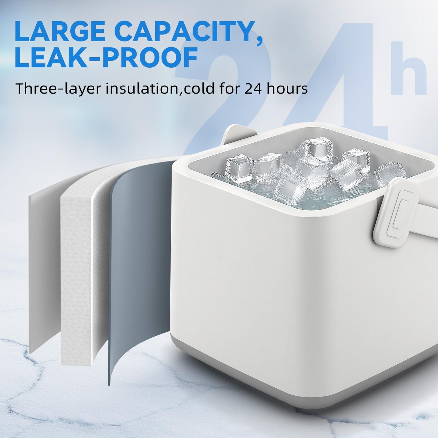 KETFIY Cold Therapy Machine,Programmable Timer Knee Ice Machine with Silent Pump,Knee Replacement System for Cryotherapy Pain Sports Injuries,Ice Therapy Ankle/Leg/Shoulder/Back/Hip