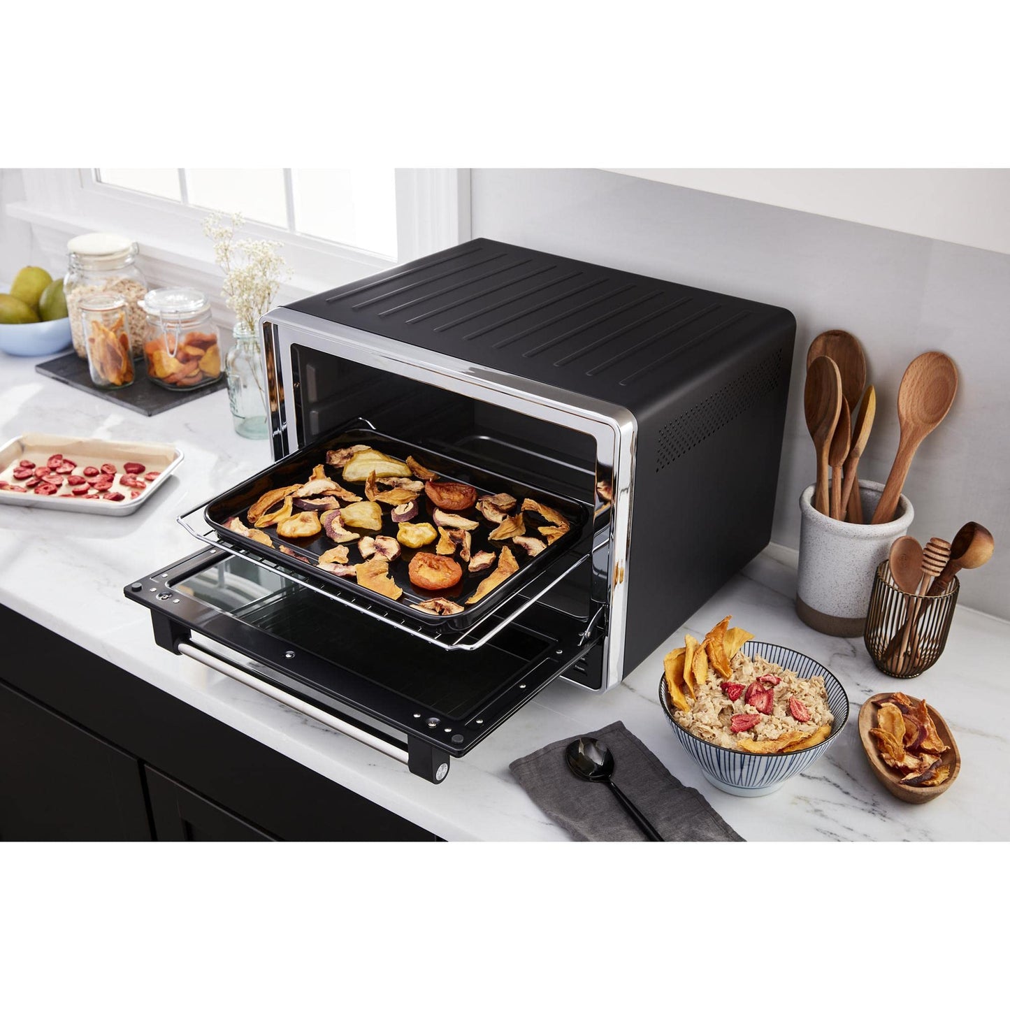 KitchenAid Dual Convection Countertop Oven with Air Fry and Temperature Probe - KCO224BM