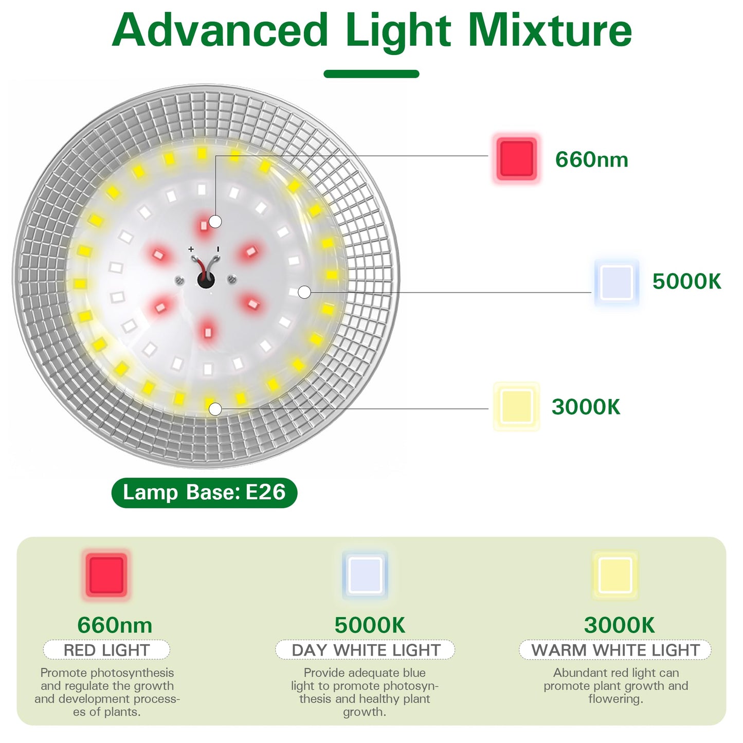 EVERYGROW Outdoor Grow Lights for Greenhouse, Full Spectrum Greenhouse Grow Lights for Outdoor Plants, IP65 Waterproof String Grow Light Outdoor, UL Certified Daisy Chain LED Grow Light, 21.3FT
