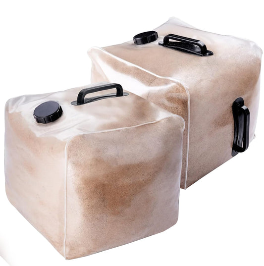 2 Pack Heavy Duty Pool Weight Plastic Sand Bags, 50 LB Universal Pool Weight for Above Ground Entry Systems, Steps and Ladders(Without Sand)