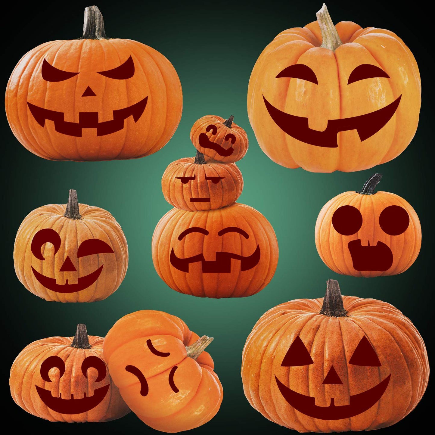 35 Pieces Large Pumpkin Cutouts Decoration Pumpkin Shape Cutouts for Fall Classroom Decor and Teacher Supplies Celebrations Halloween Thanksgiving Day Party Supply, 7 Designs
