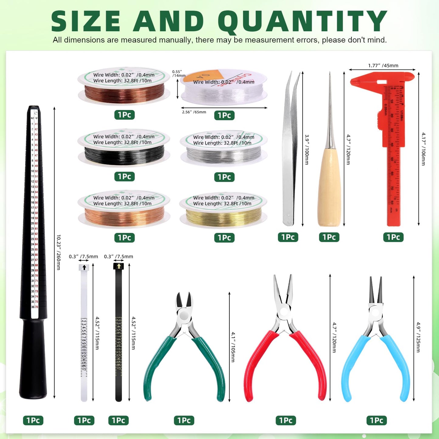 Keadic 947Pcss Jewelry Making Tool with Jewellery Findings Kit Includes Beading Wires, Mini Jewelry Pliers, Cord Ends, Lobster Clasps, Earring Hooks, Jump Rings, Eye Screw Pin for Adult and Beginners