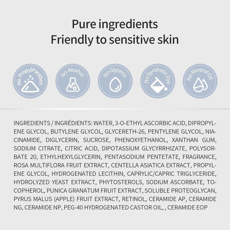 HiCA VC Serum Ethylated Ascorbic Acid 6% Vitamin C Serum 28ml with Niacinamide 2% & Retinol Boost Skin Tightens and Revitalizes