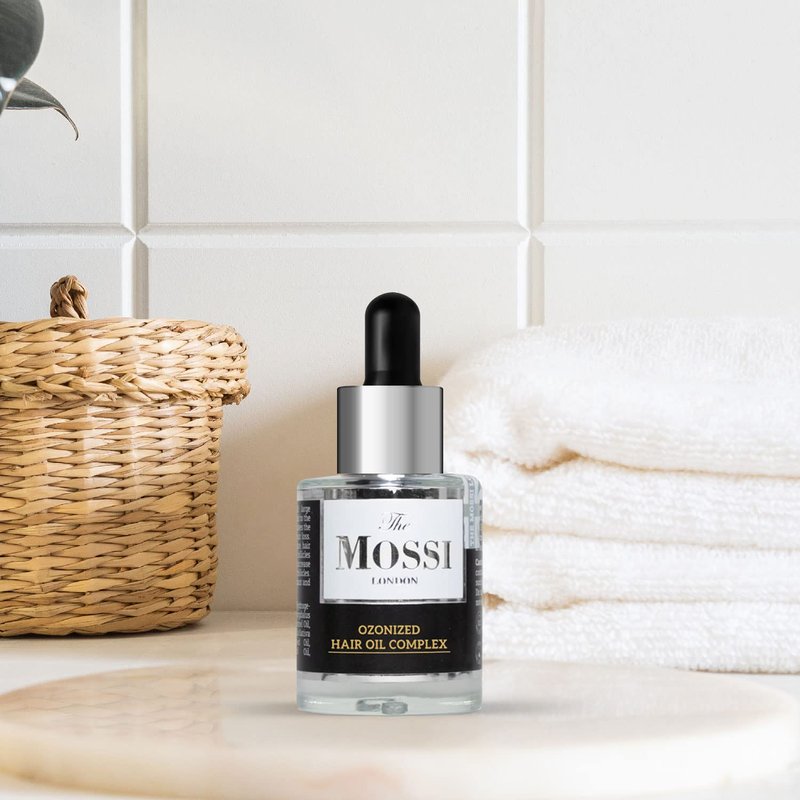 The Mossi London Ozonized Scalp Oil, Hair growth Complex, Hair oil for Dry Scalp, Hair Growth oil For Man, Woman, Scalp Treatment, All Hair Types (1.01 fl Oz. - 30 ml)
