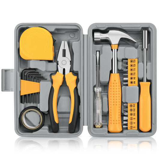 24pcs Home DIY Tool Kit for Household, Office & Garage - General Repair Small Hand Tool Set with Storage Case
